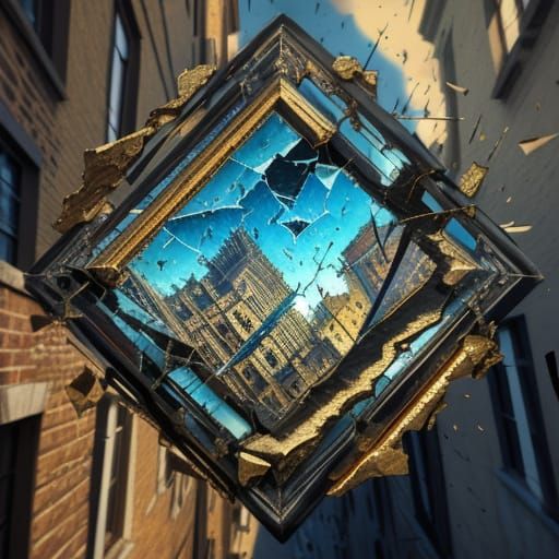 Surreal Defenestration in Salvador Dali Style