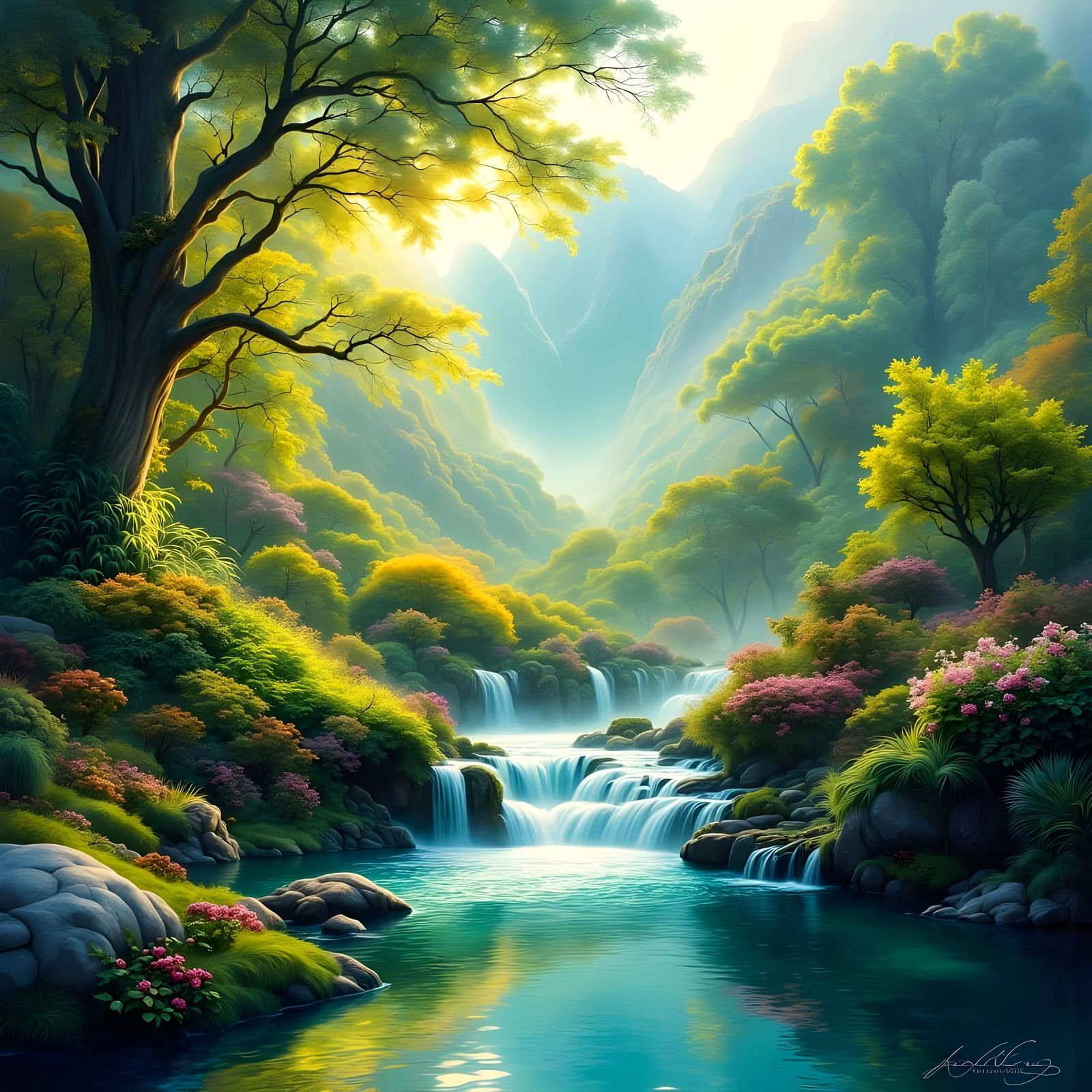 Ethereal Landscape of Nature's Beauty