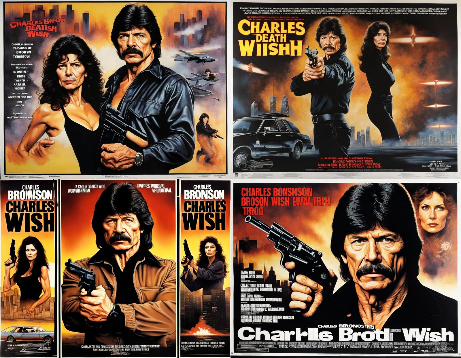 Retro 80s Action Film Poster