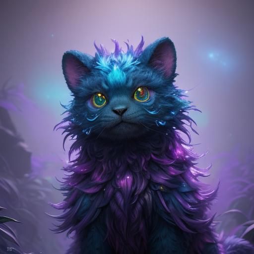 Furry Alien Caterpillar in Dreamlike Macro Shot