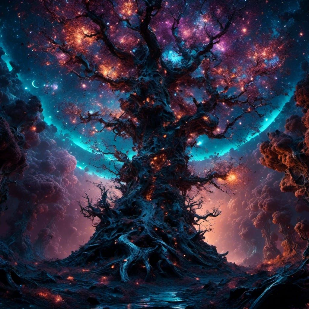 Surreal Optical Illusion of Star Spine