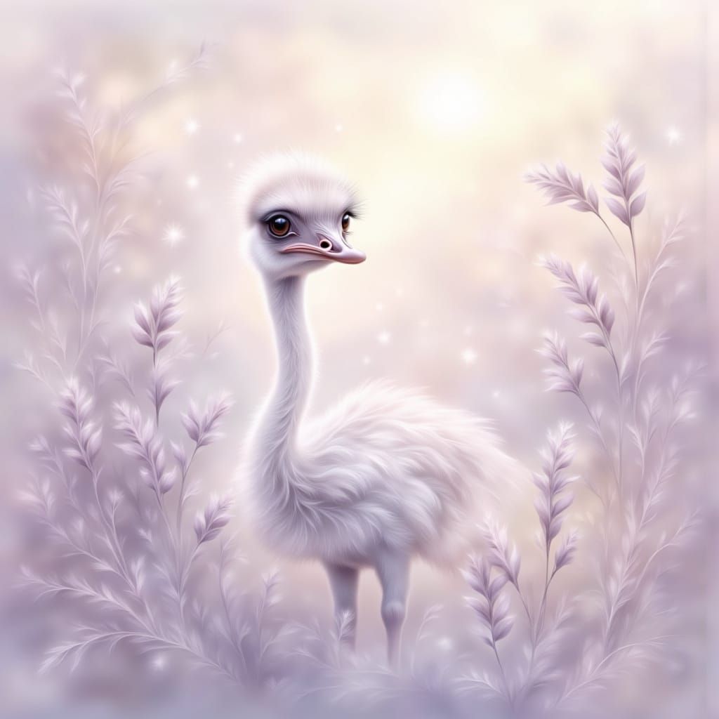 Baby ostrich