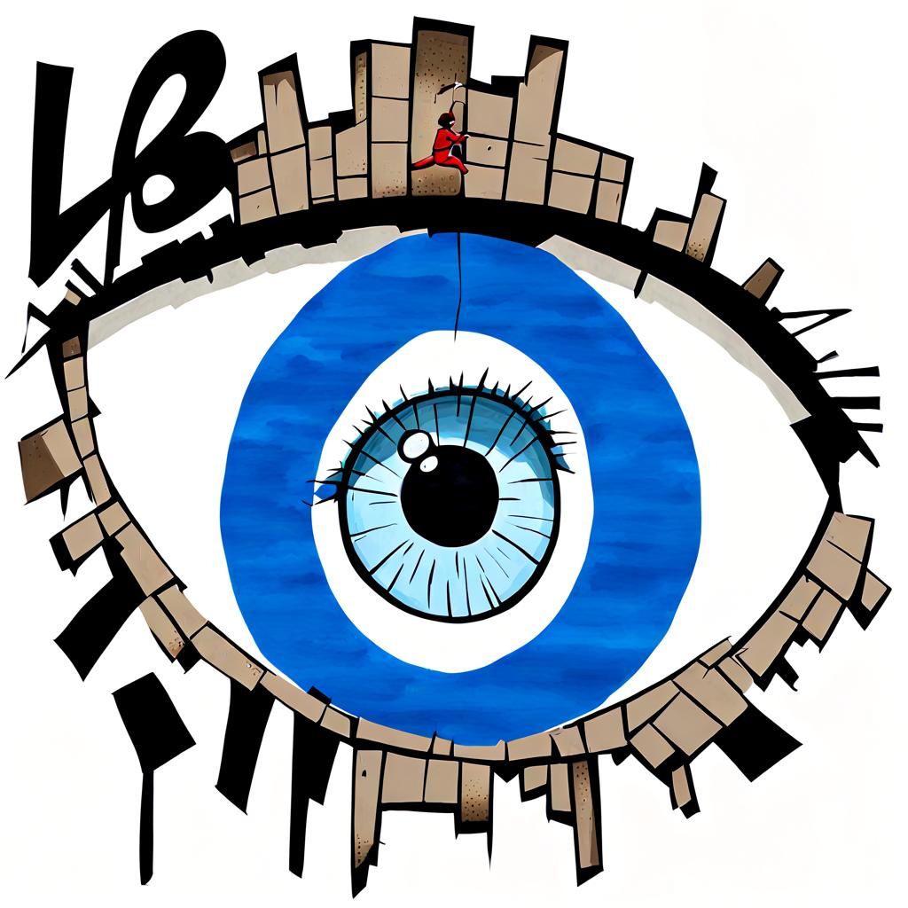 Graffiti 

A twinkle in a very large brick wall eye.