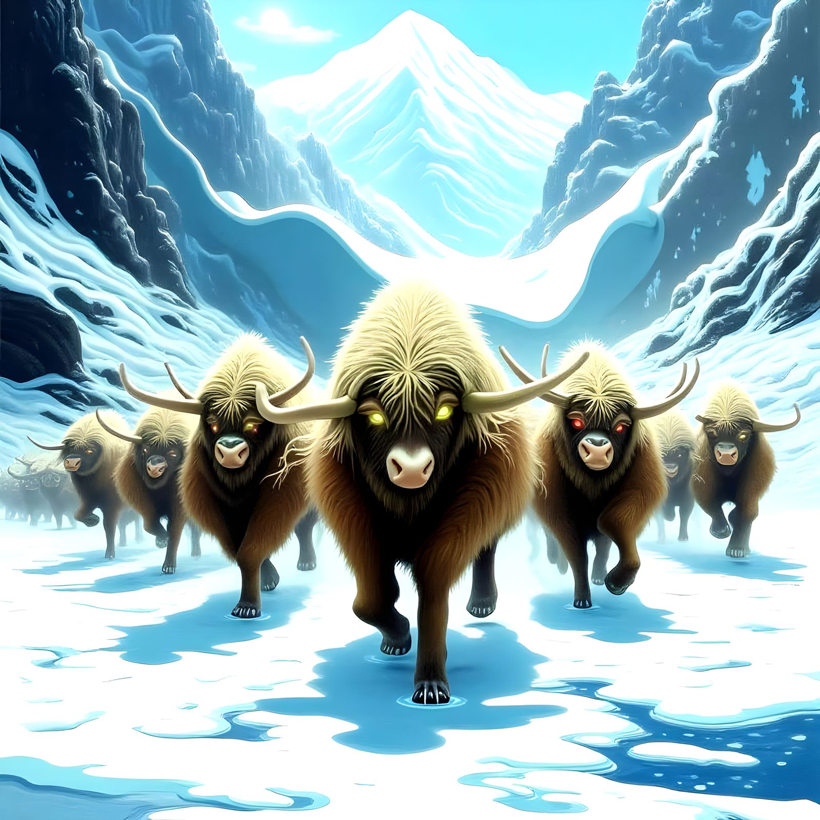 Yetis and Yaks Escape Himalayan Avalanche