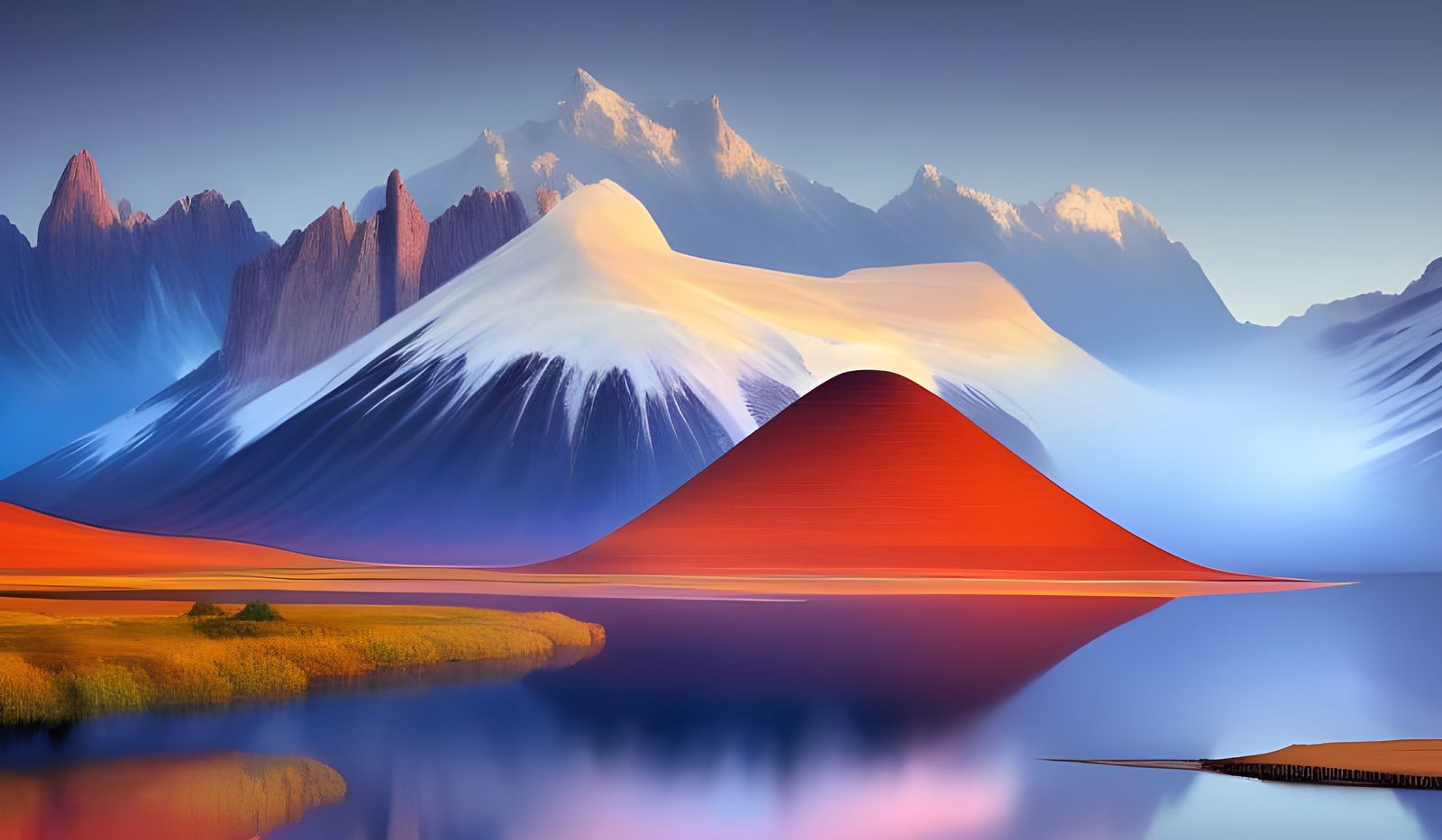 Dreamy Abstract Art with Magical Particles