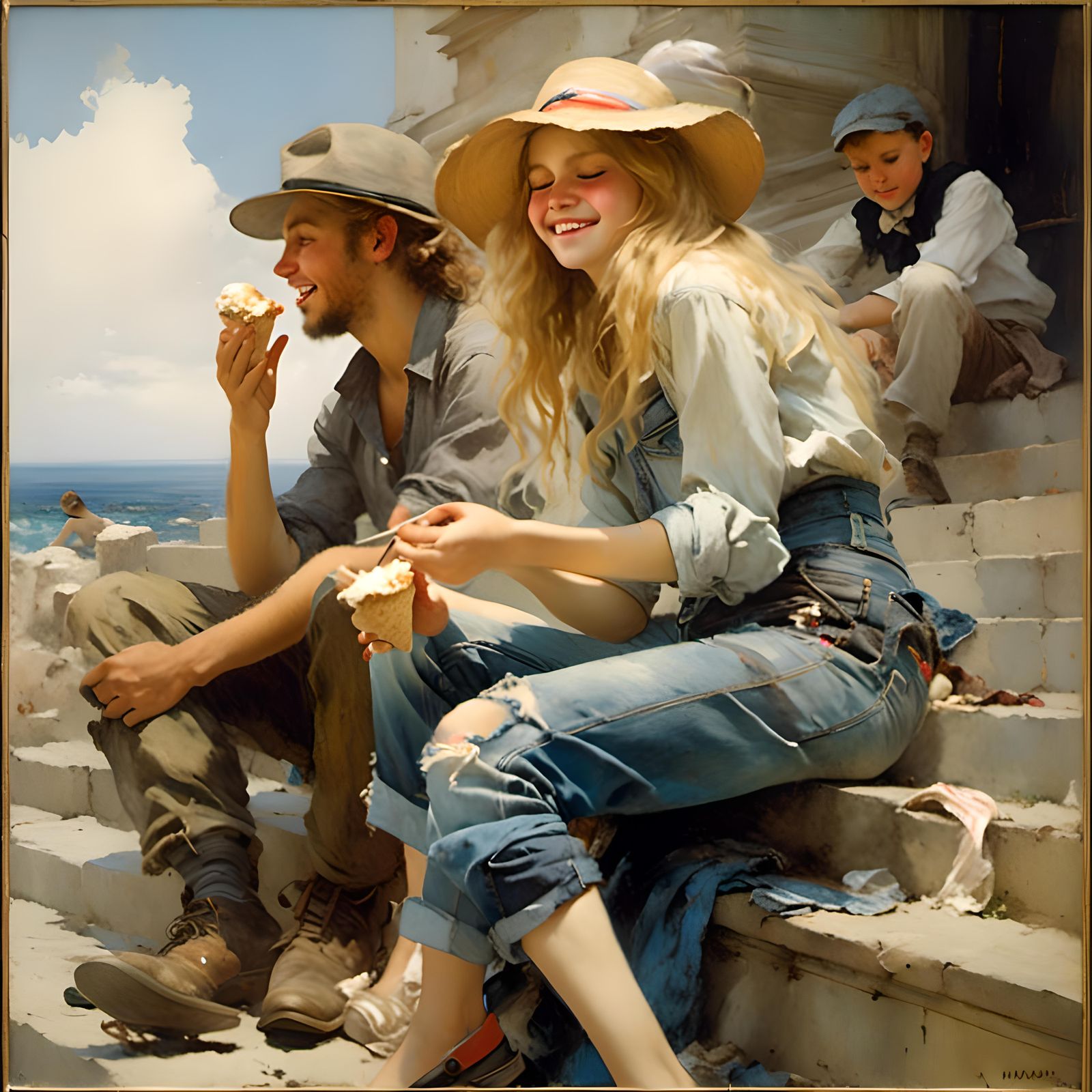 The always couettish Abigail Sweet giggles for any man that ...