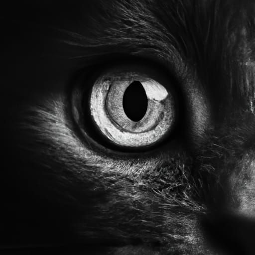 Striking Close-Up of a Cat Eye