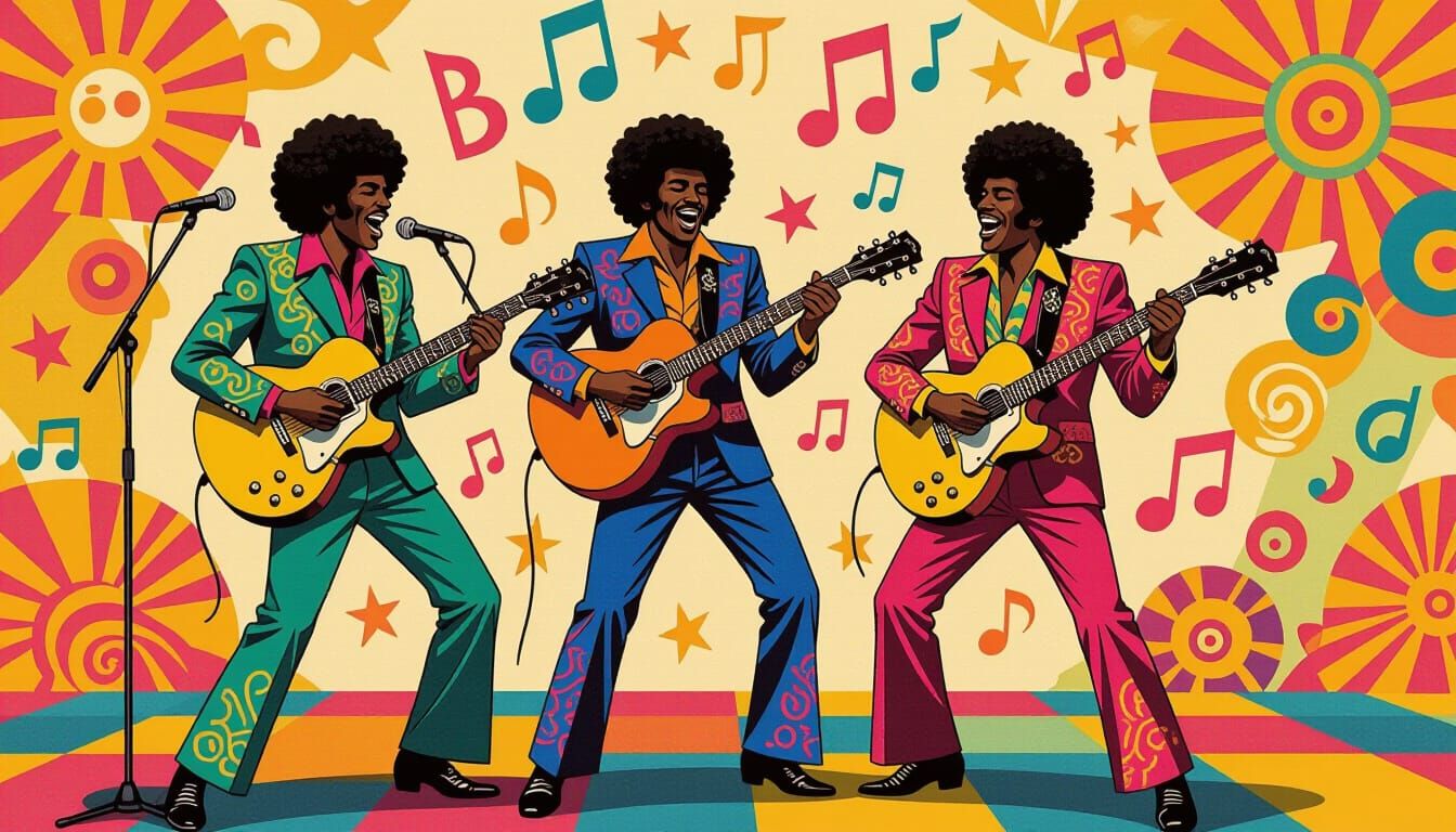 Funky 1970s Brothers Dancing to the Alphabet Song