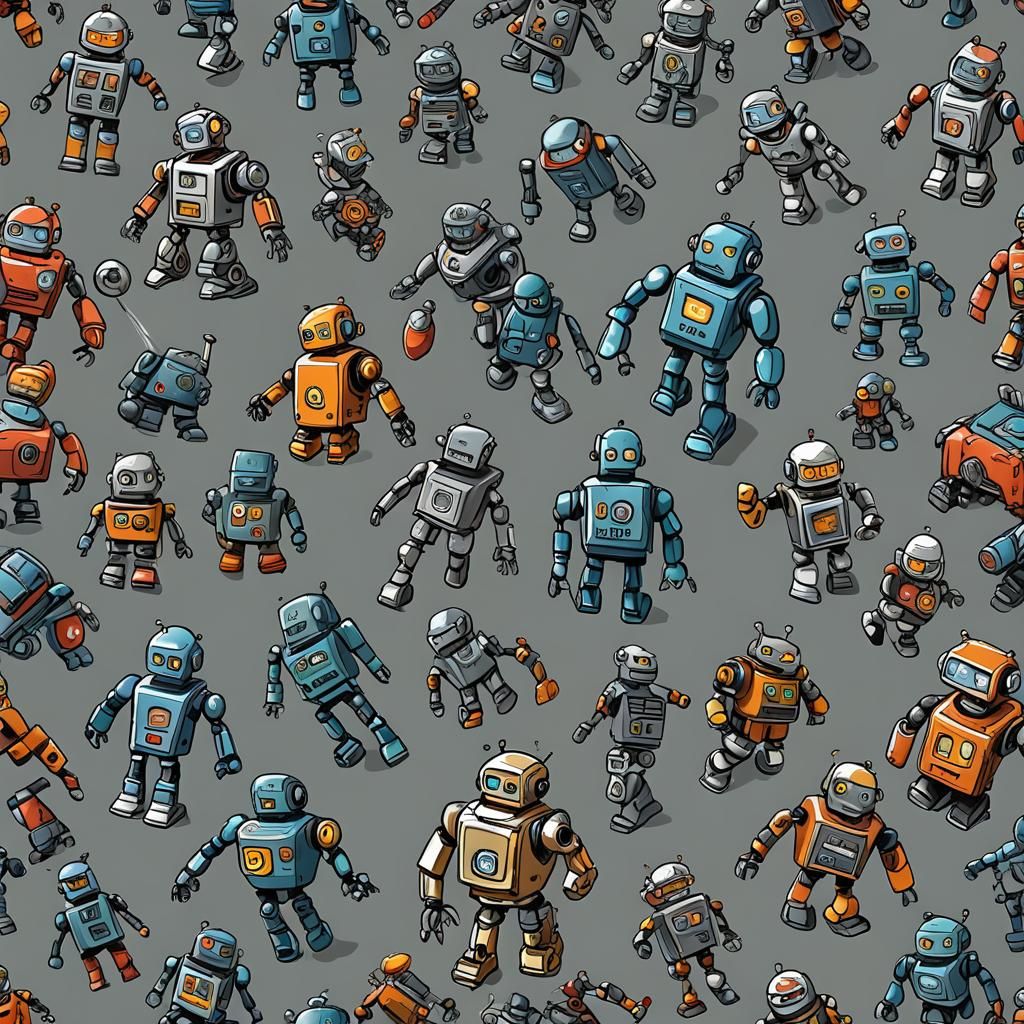 Robots Playing a Game