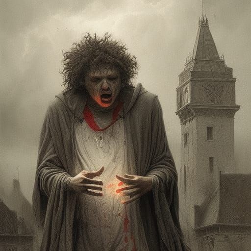 Patrick Mahomes in Horror Style