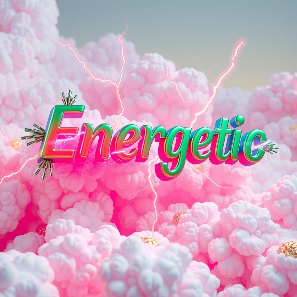 Electric Dream Goddess in Whimsical Cosmic Realm