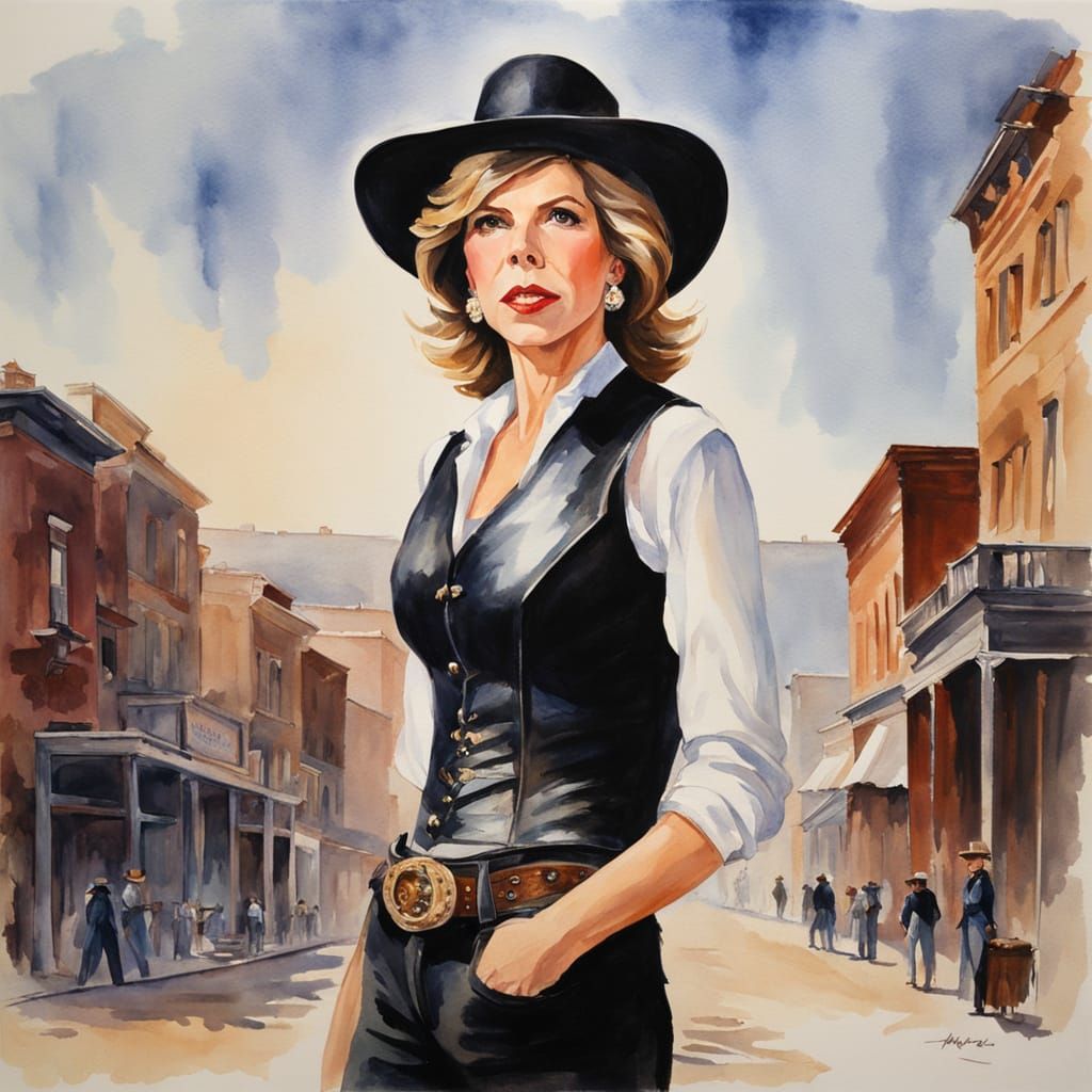 Christine Baranski as Watercolor in the Old West