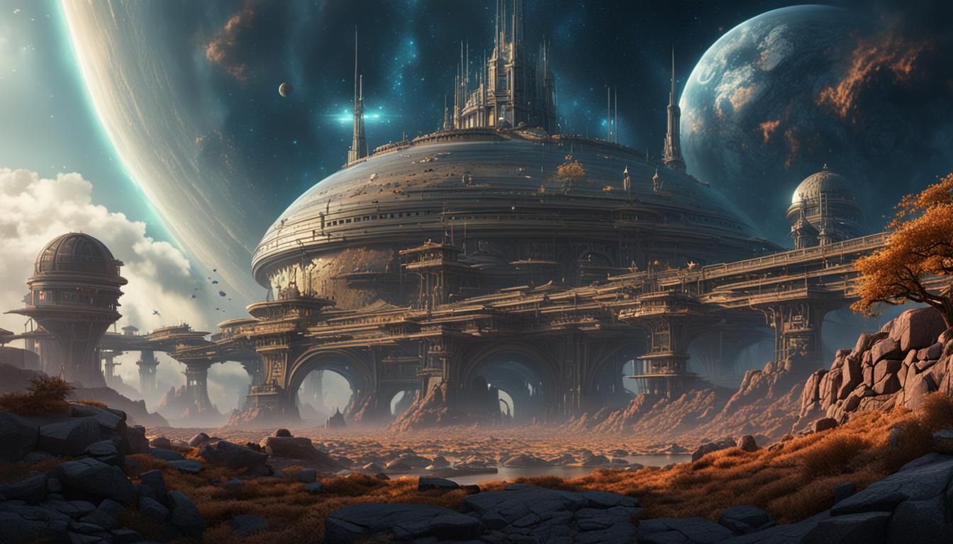 Rendezvous with Rama: Detailed Matte Painting