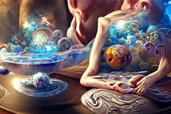 Expanding Consciousness: A Luminous Digital Dreamscape