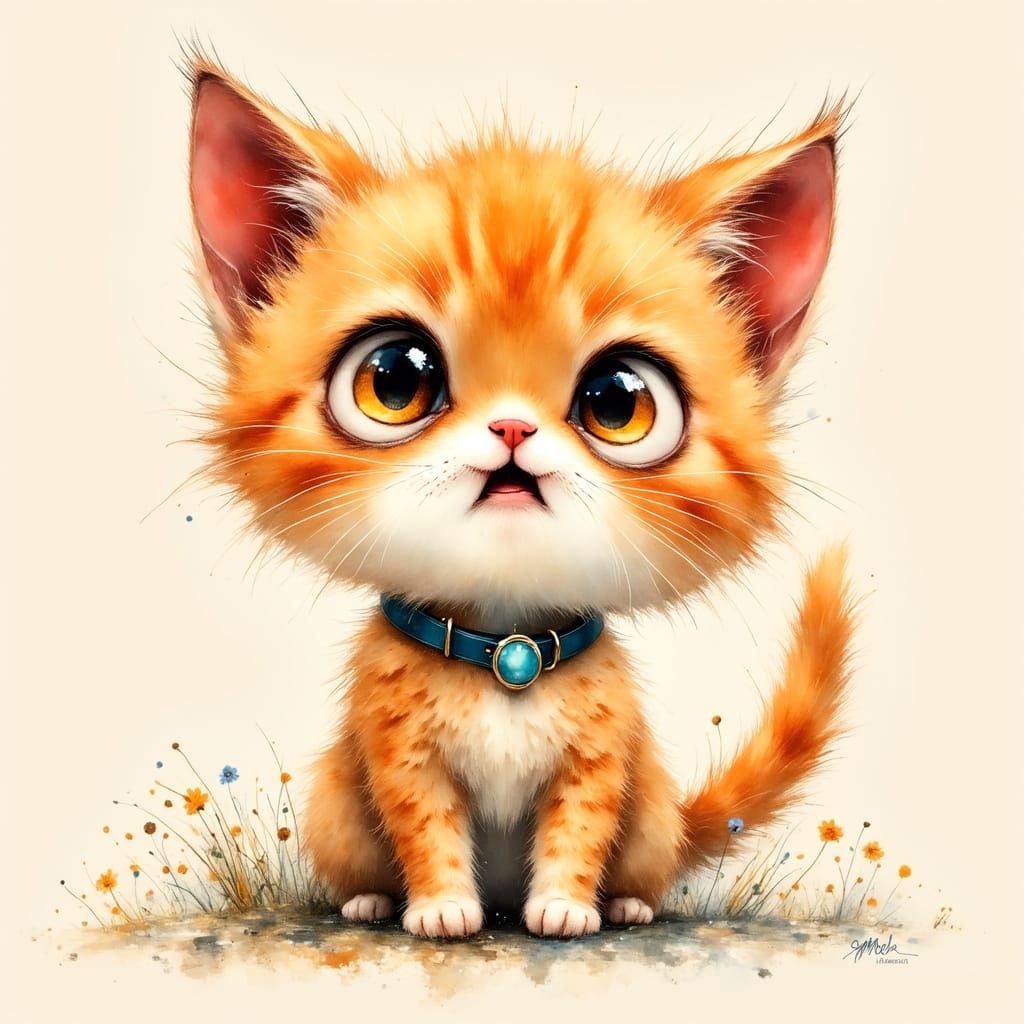 Furious Kitten Pop Art in Vibrant Colors