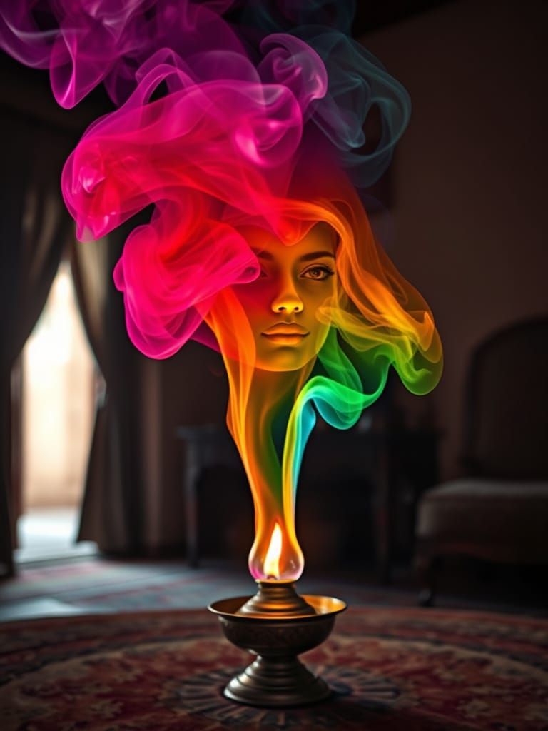 Rainbow Djinn Appears in Casablanca Home