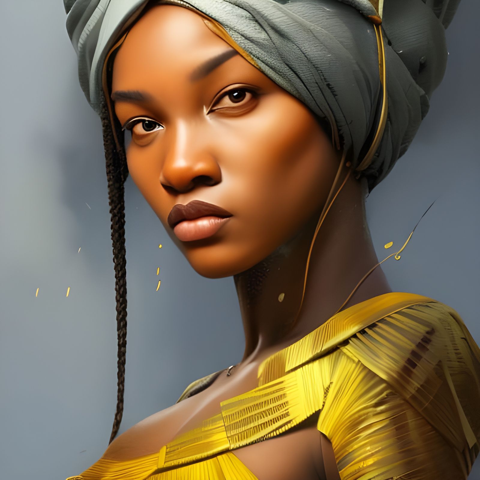 Realistic Portrait of a Congolese Woman