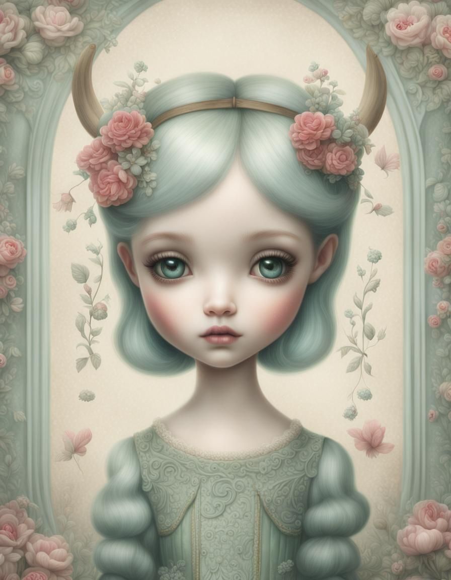 Whimsical Centaur in Gothic Fairy-Tale Style