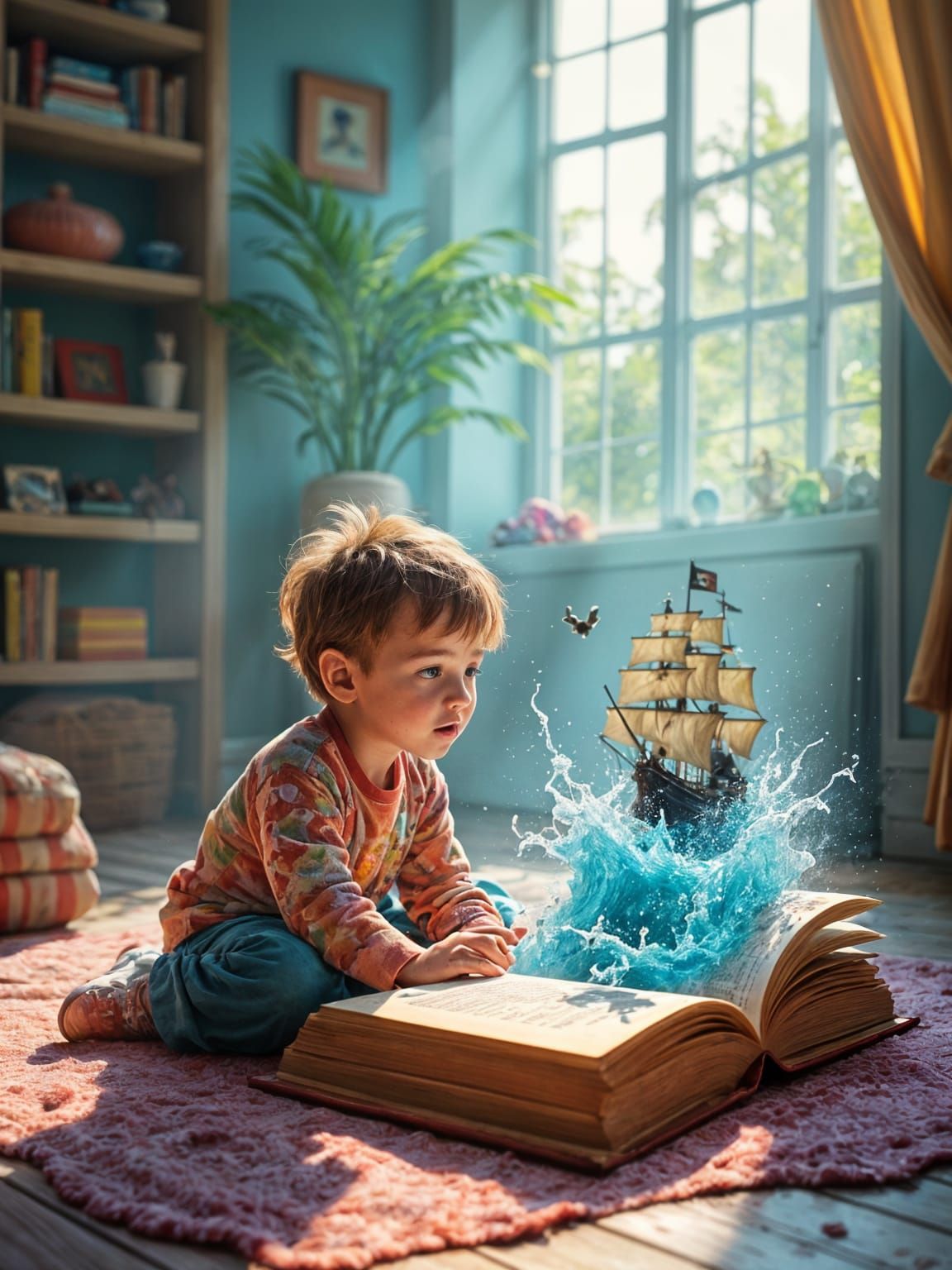 Child's Book Comes Alive: Kidcore Watercolor Painting