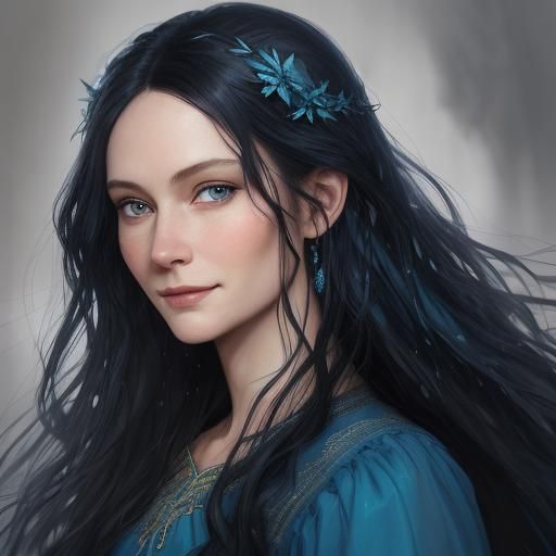 Radiant Portrait of a Beautiful Lady in Fantasy Art