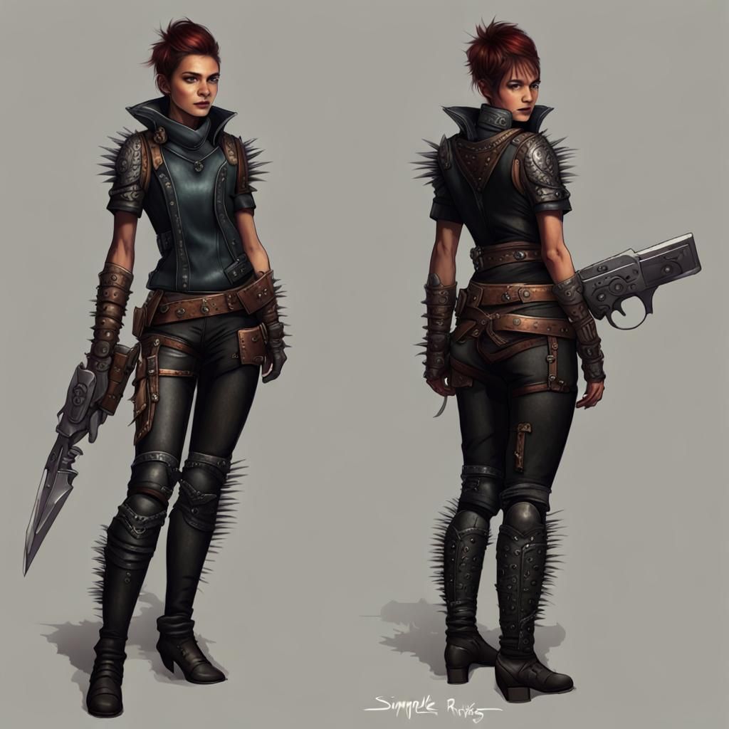 Joyful Saurian Rogue Inventor in Runic Leather