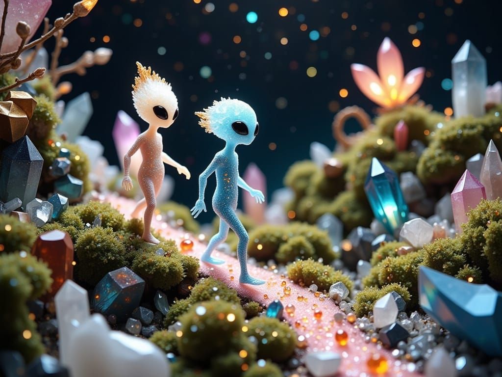 Whimsical Crystal Pathway to the Stars