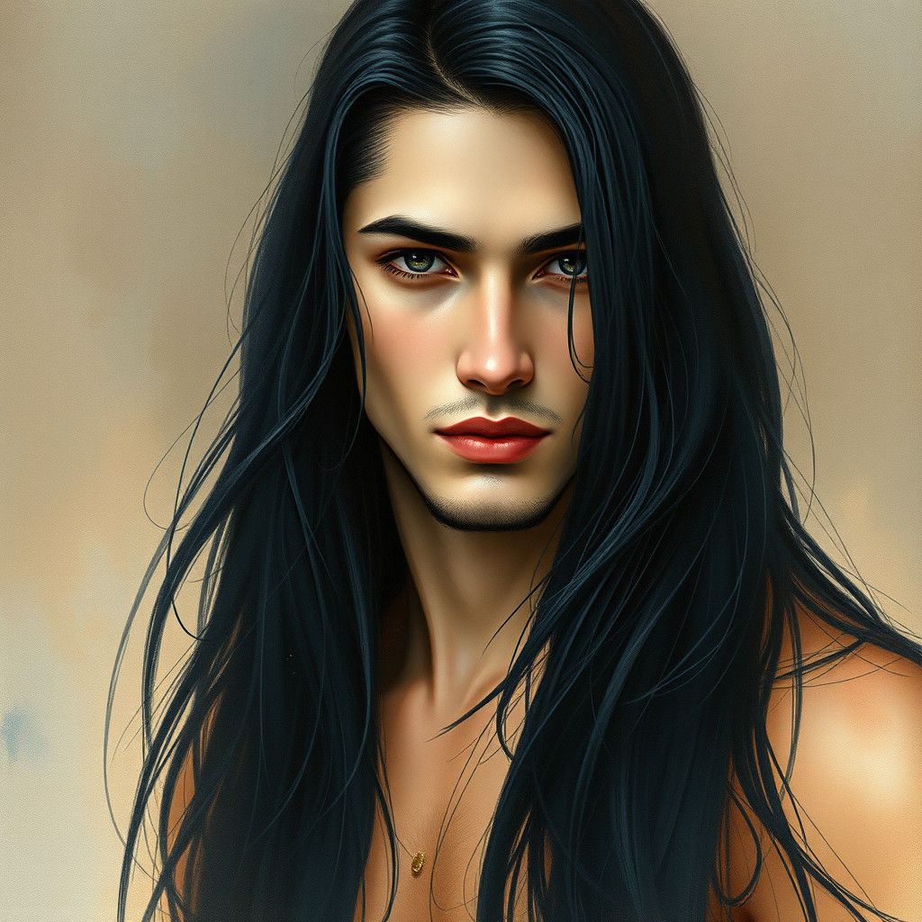 Ethereal Gentleman in Dreamy Contemplation