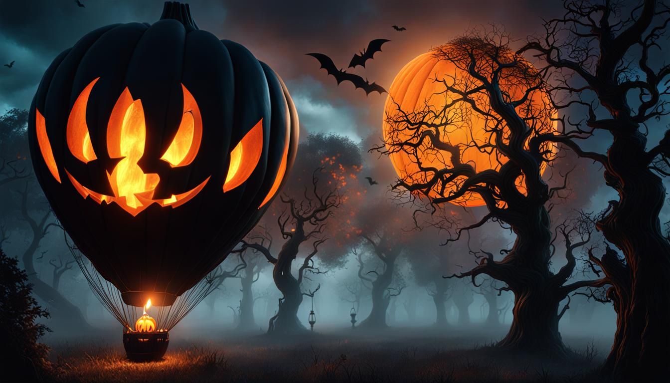 Halloween Hot Air Balloon