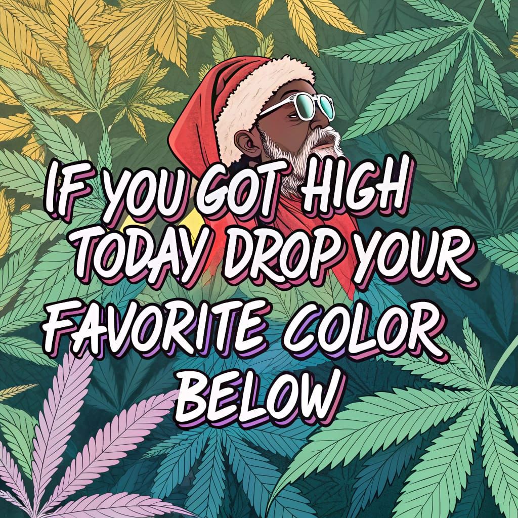 Vibrant Psychedelic Marijuana Wallpaper with Joyful African...
