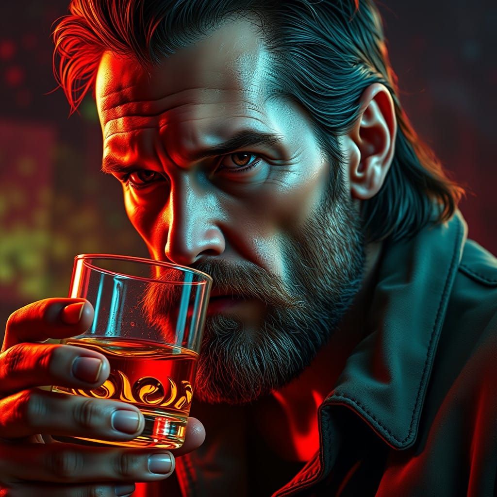 Rock gut whiskey gonna ease my mind