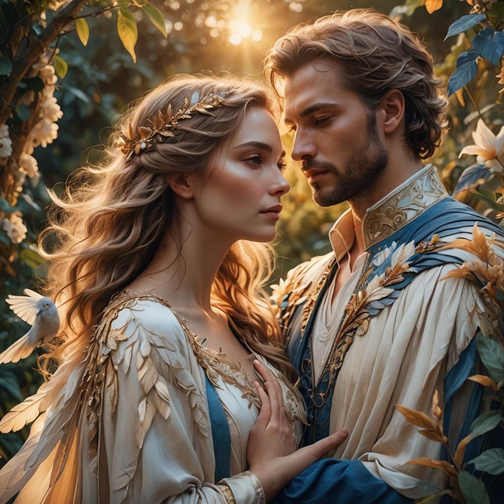 Romantic Garden Portrait in Ethereal Light