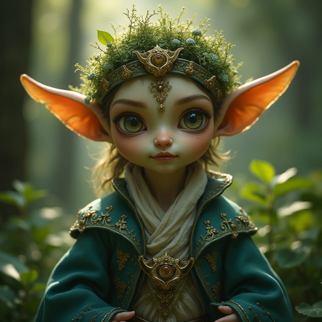 Regal Fae Prince in Whimsical Nature