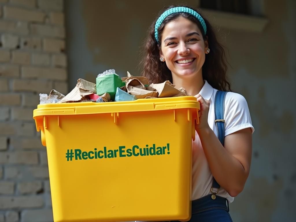 Professional Portrait Promoting Recycling Responsibility