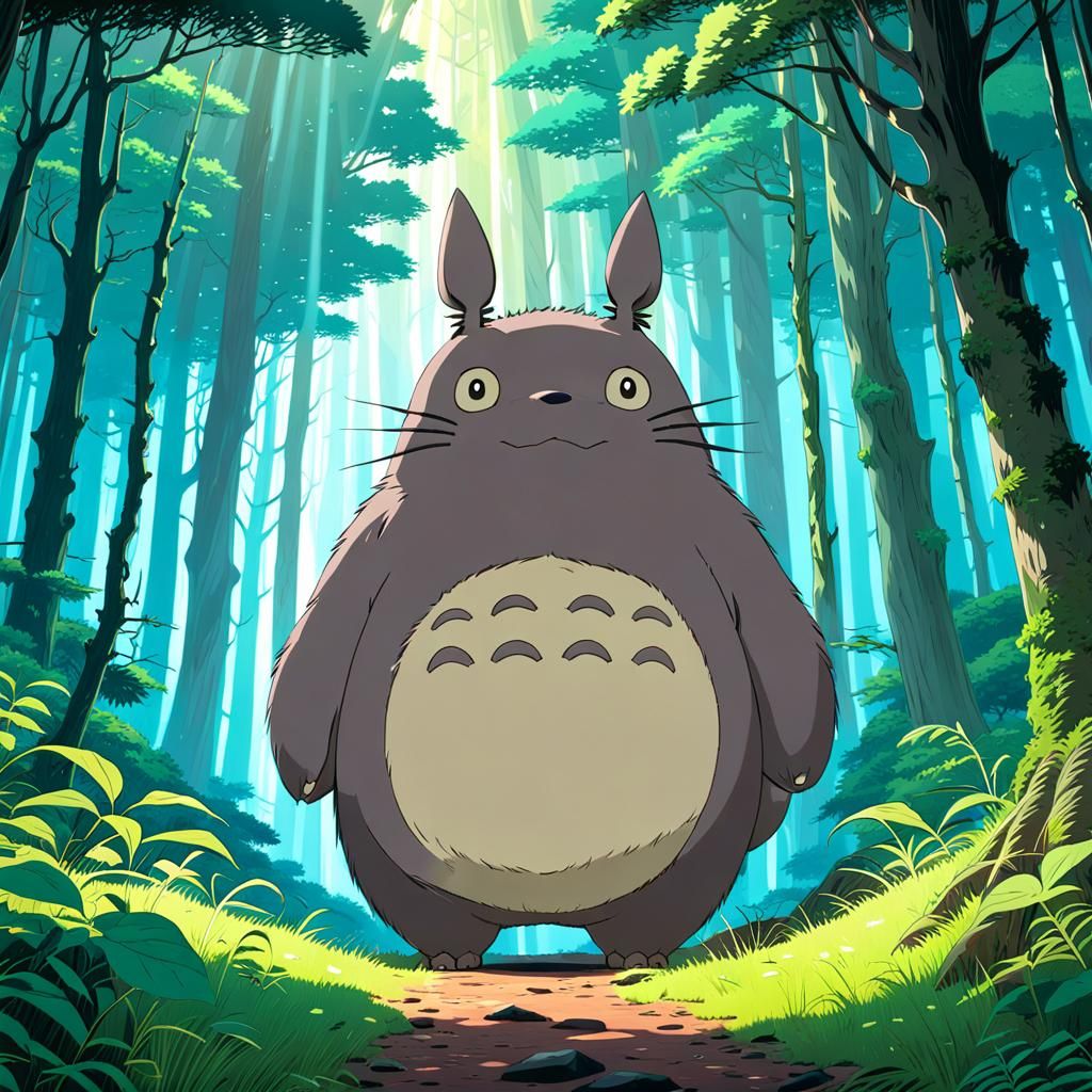 Totoro in Eldritch Forest, Anime Key Visual