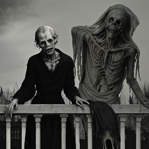 Ghoul's Descent: Surreal Art Inspired by Picasso