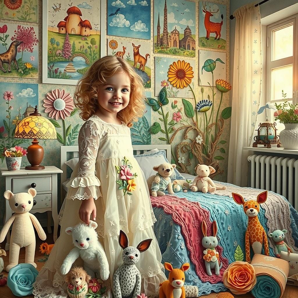 Joyful Moments in a Collage Dreamland