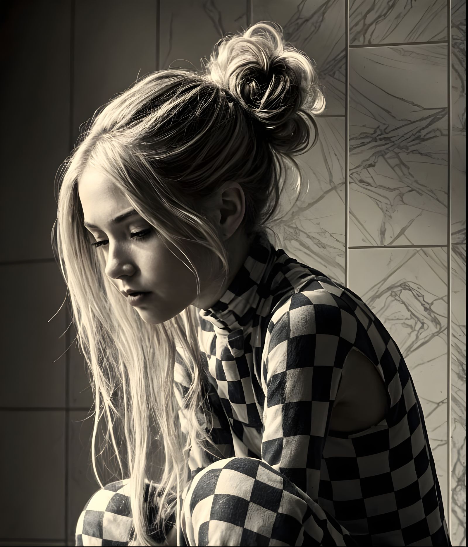 Surreal Chess Figure in Expressive Alla Prima Style