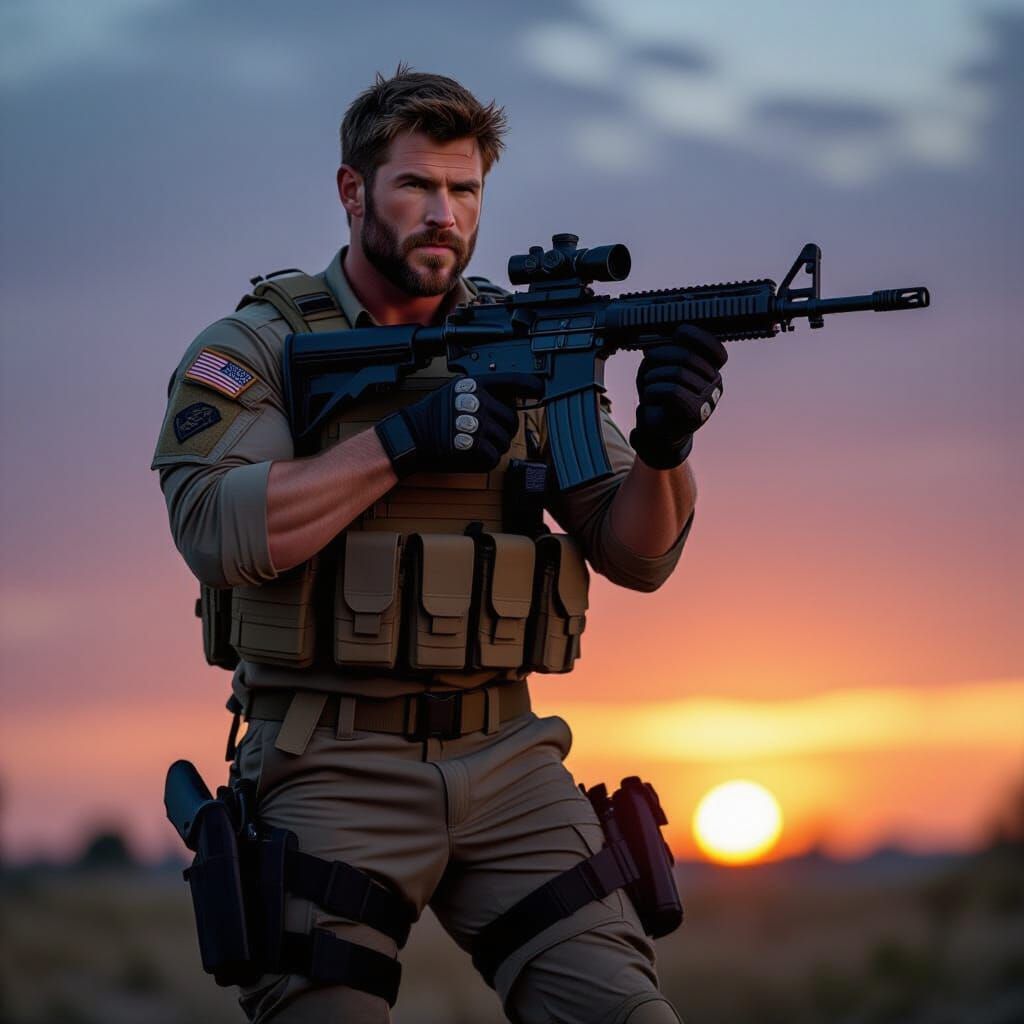 Navy Seal in Action: Cinematic Realism