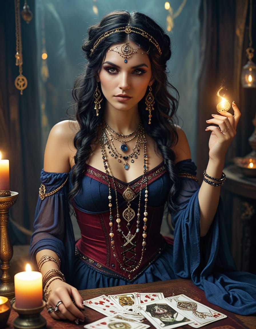 Gypsy Fortune Teller woman