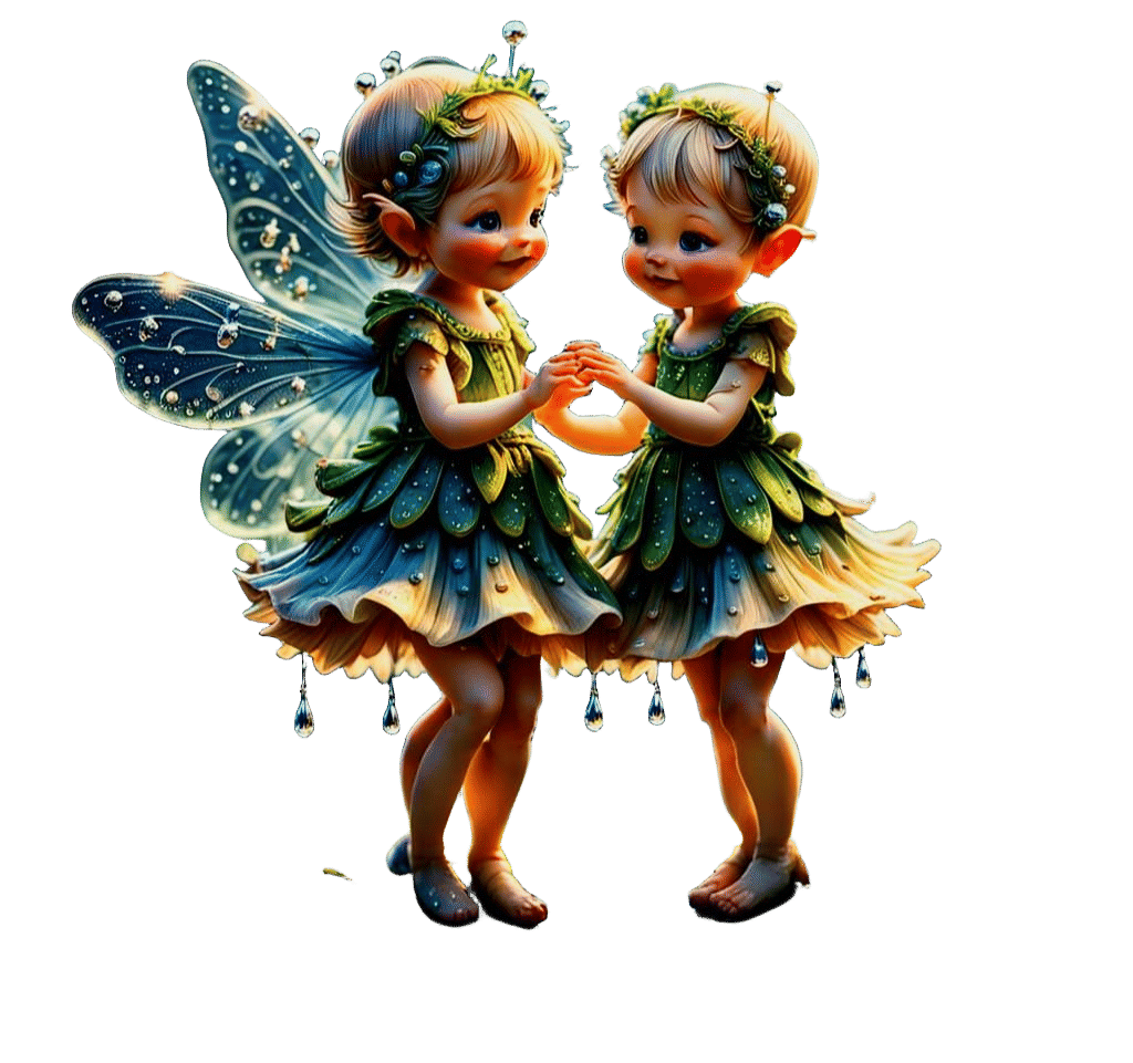 Detailed Macro Photo of Baby Fairies Dancing