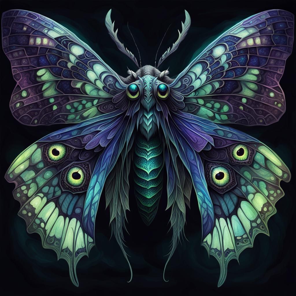 Moth Queen in Dark Fantasy Concept Art