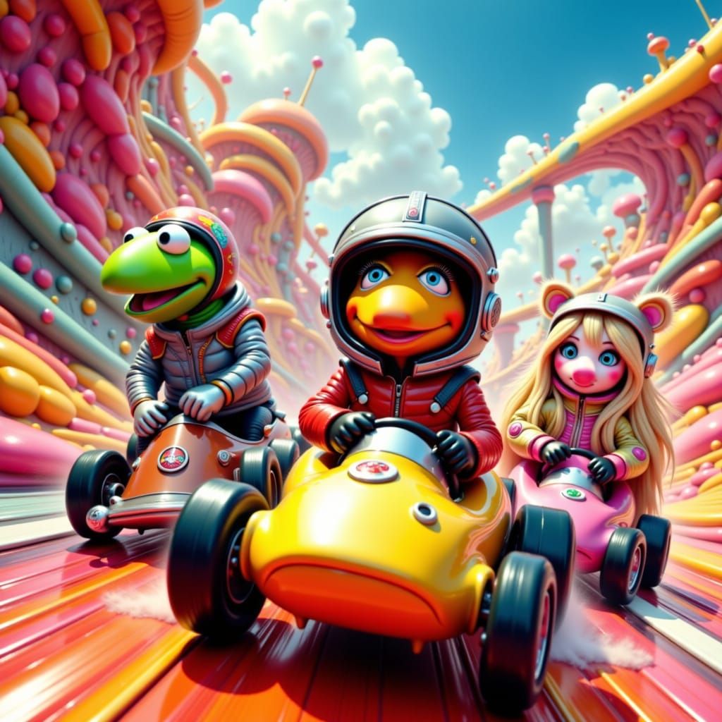 The Muppets Racing Hot Wheels, Jim Henson Style
