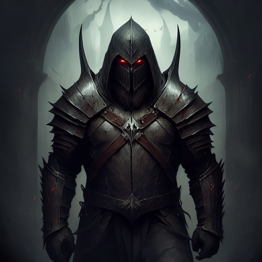 Dark Fantasy Illustration in Grimdark Style