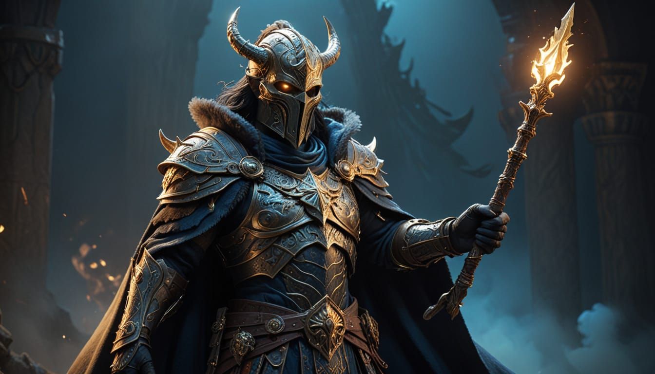 Mageseekers Donning Half-Masks with Silver Filigree, Inspire...