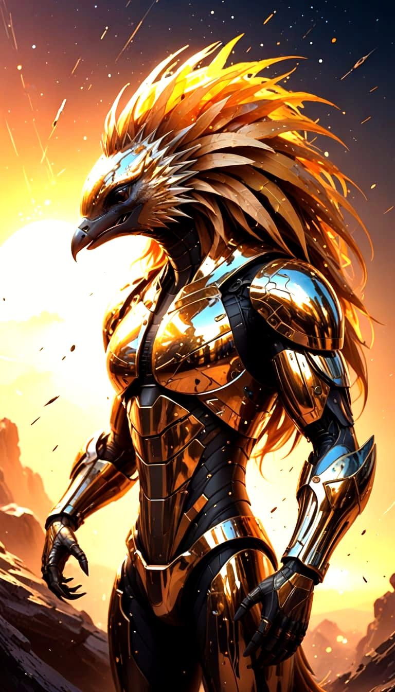 Echidna Creature in Hyperrealistic Metal and Glass