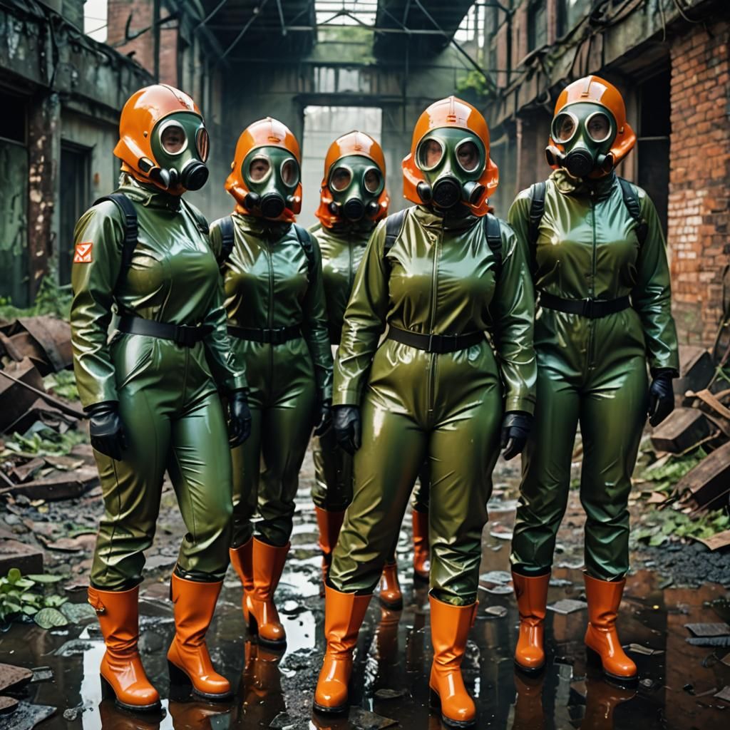 Post-Apocalyptic Women in Rubber Suits