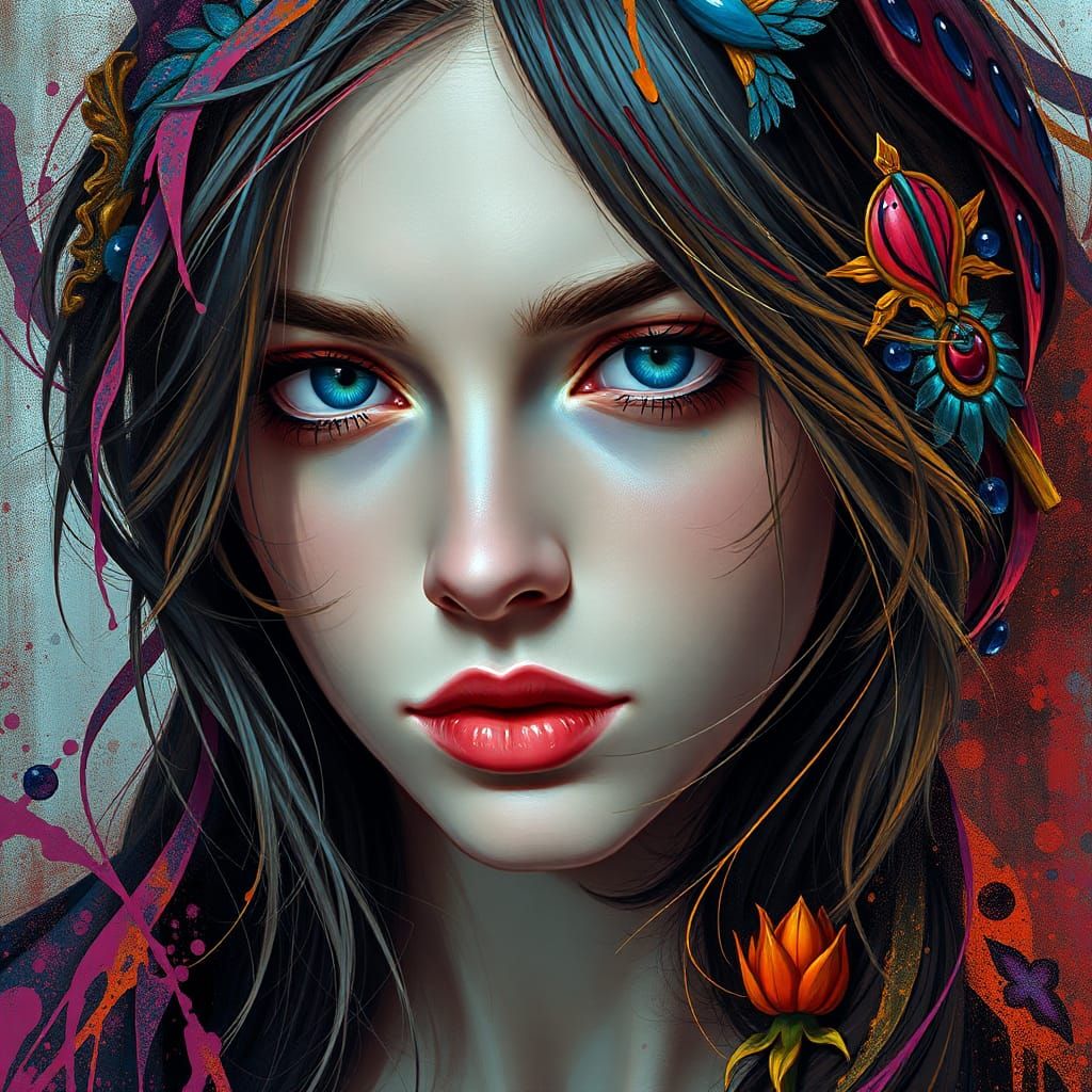 Hyperdetailed Portrait with Dynamic Lighting