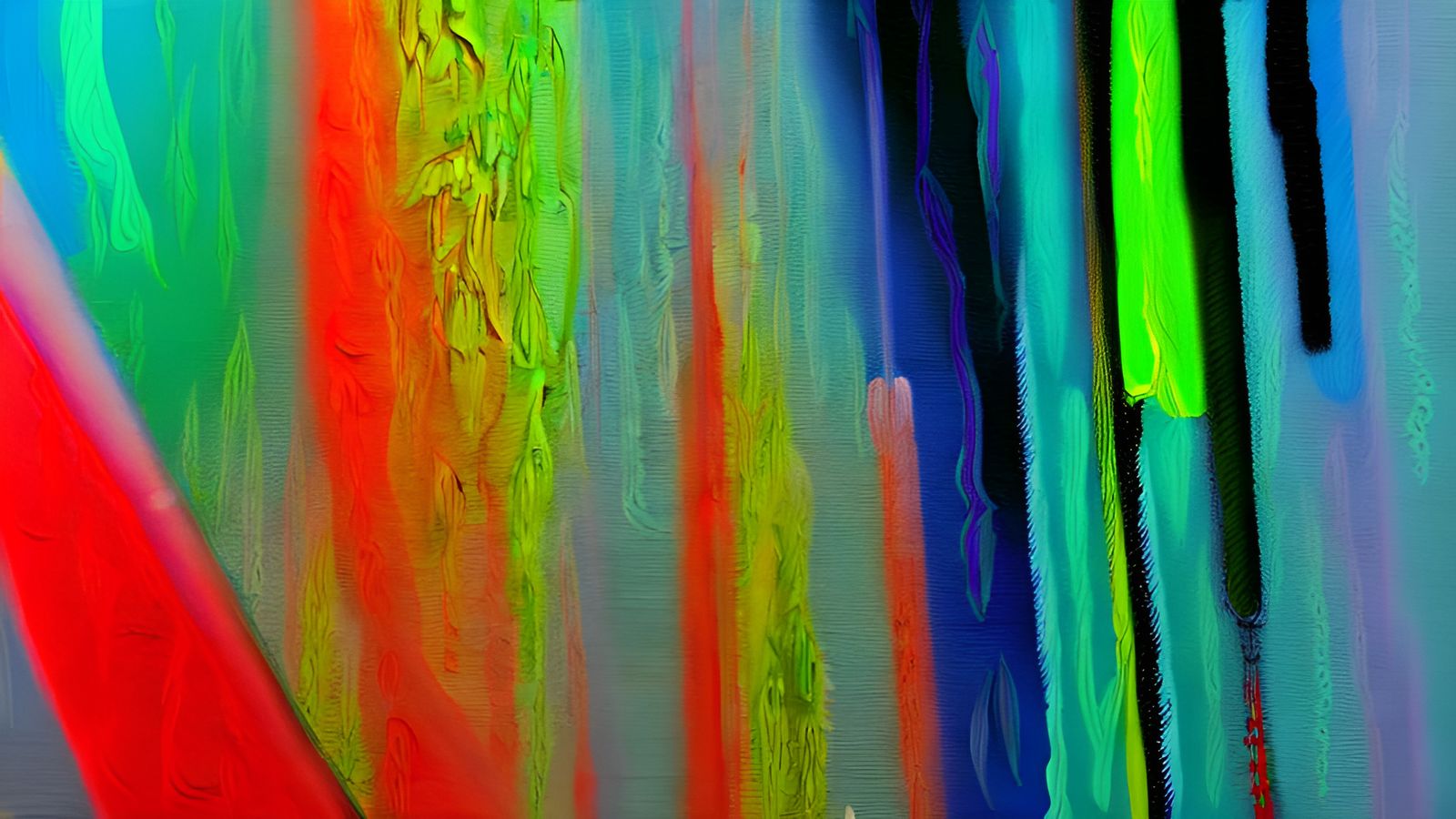 Abstract Infinite Stairs in Pasty Pastel Painting