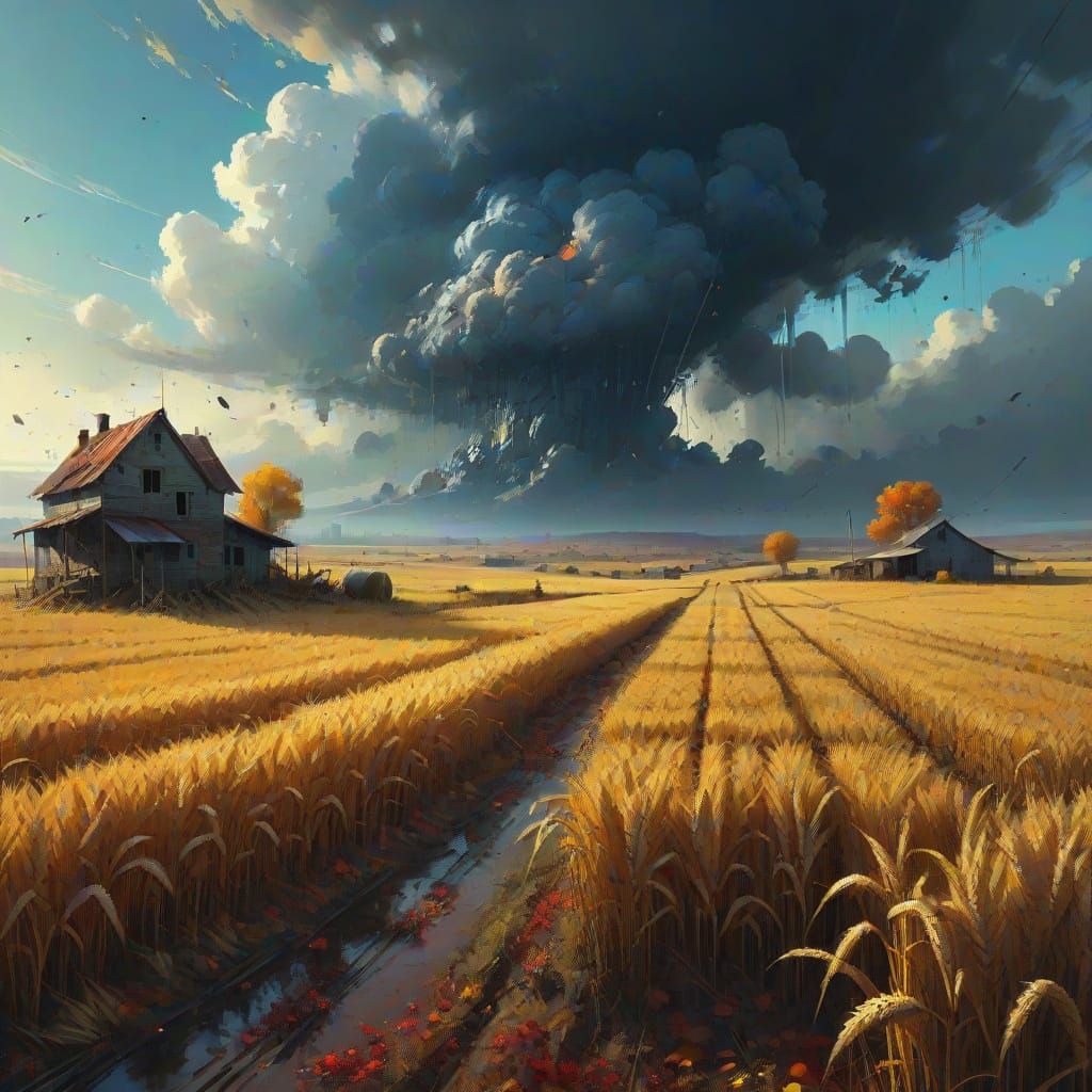 Autumn Harvest Digital Matte Painting