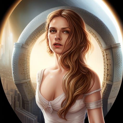 Angel in Snow Globe with Unicorn and Crystal City